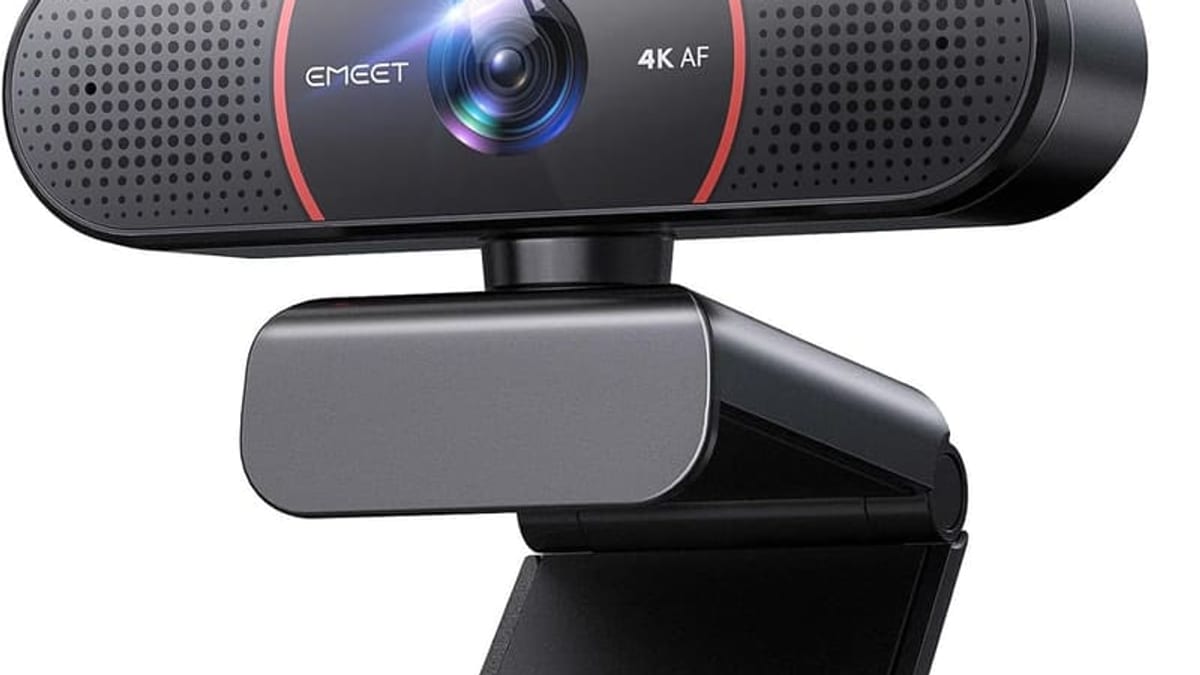 4K webcam with autofocus for video meetings