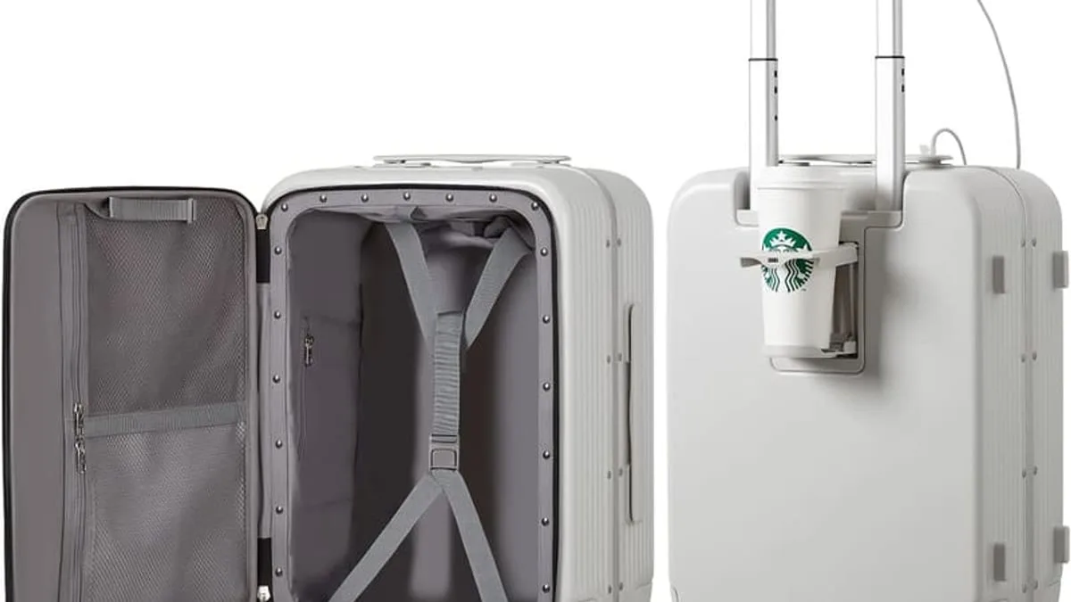 Hard shell carry-on luggage with spinner wheels
