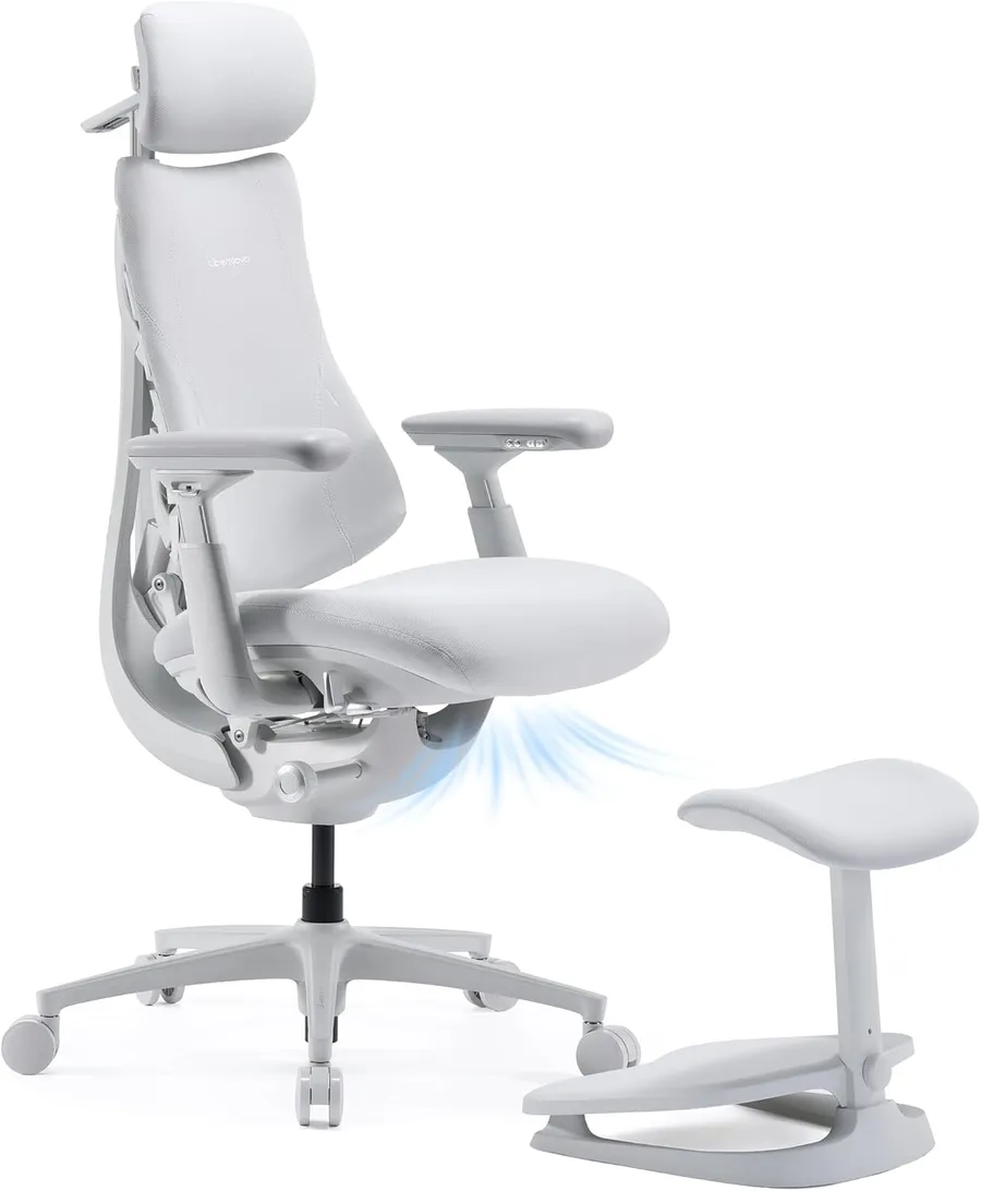LiberNovo Omni PRO ergonomic office chair with built-in fan