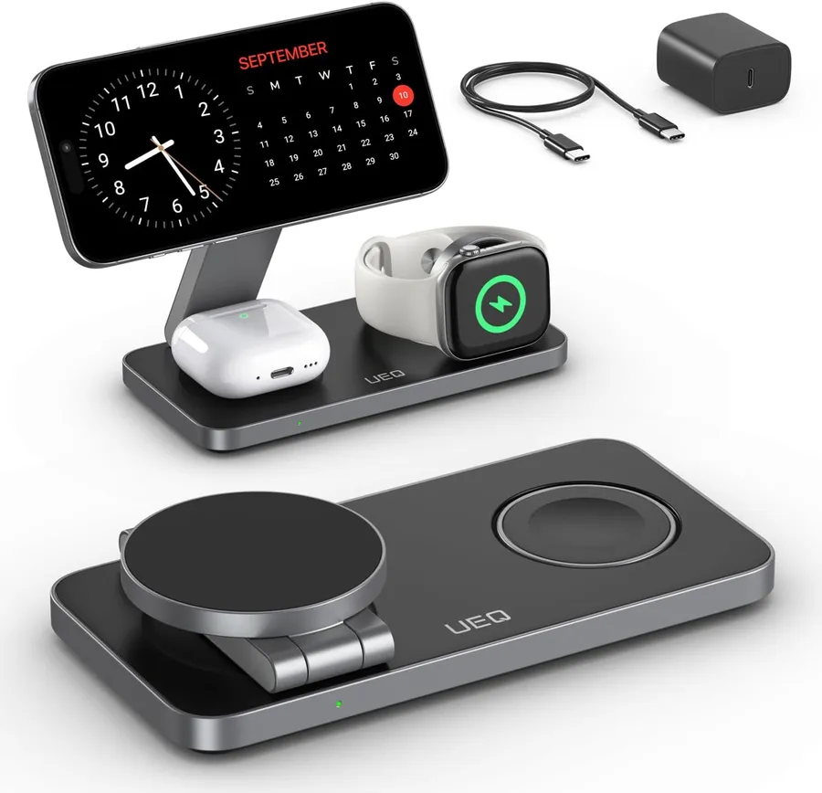 UEQ foldable 3 in 1 wireless charging station